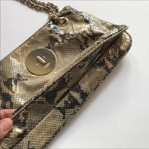 DNKY Leather Embossed Snakeskin Bag - Picture 2 of 8